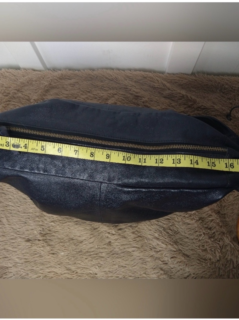 Free People Lilith Black Leather Sling/Shoulder Bag with vintage silver Hardware - Picture 12 of 13